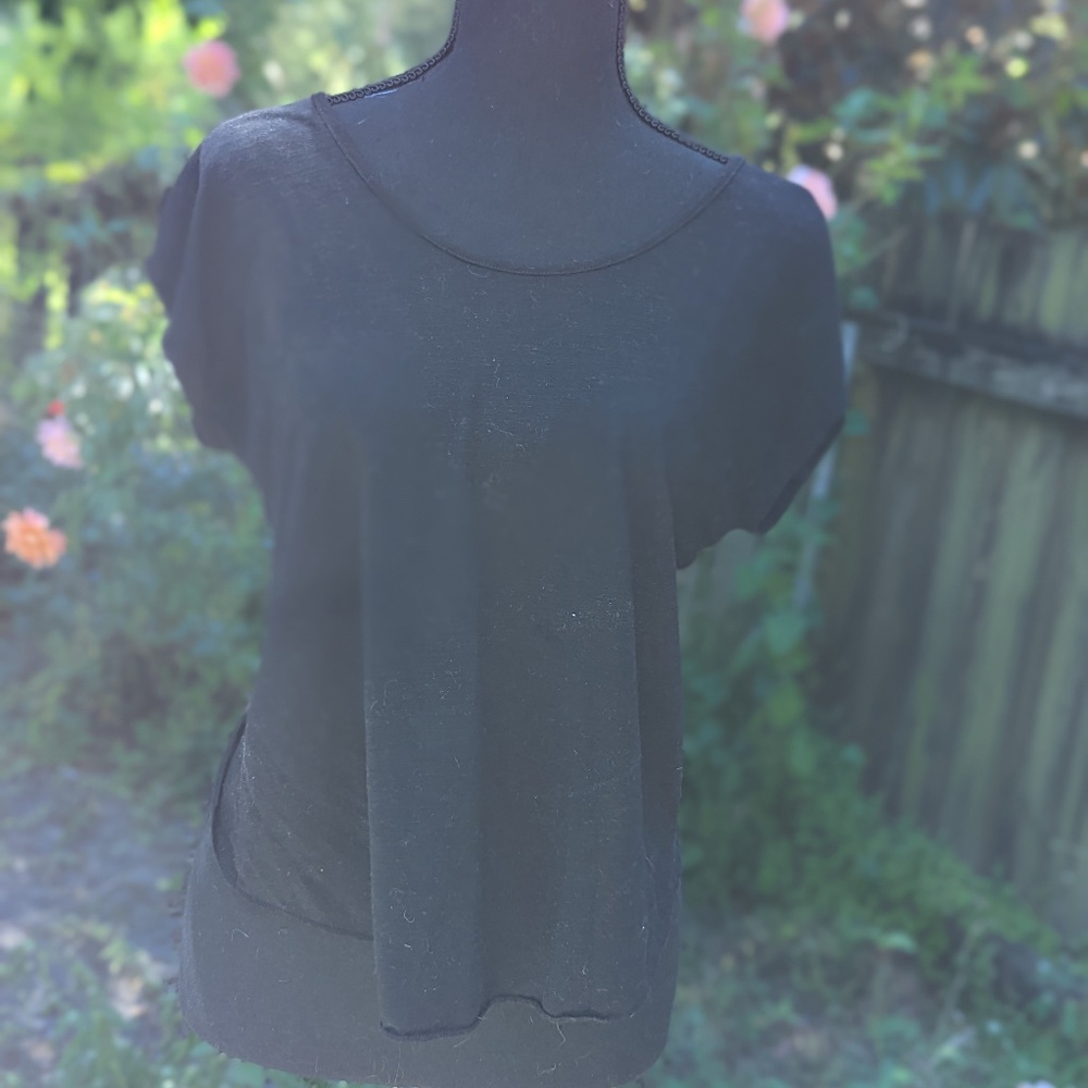 Decree women's black backless top Size M